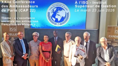 CAP 22 / REPLAY INTÉGRAL (02h 01'55") de notre XXIIe Conférence des Ambassadeurs de Paris, dédiée à « L'Excellence sociétale des entreprises françaises en Afrique »
