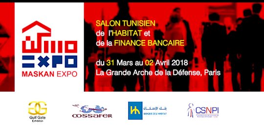 Agenda Paris 31/03-02/04 : Le salon Maskan Expo, grand rendez-vous de l'immobilier tunisien en France 