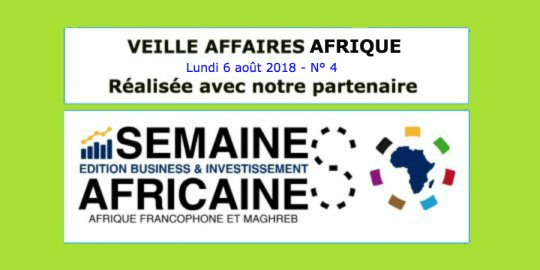 Veille Affaires Afrique n° 4 - Extrait de La Semaine Africaine Business & Investissement