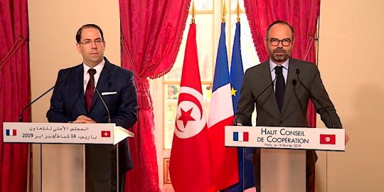 À Paris, le PM tunisien Youssef CHAHED appelle la France « à s'investir davantage en Tunisie »… et obtient satisfaction