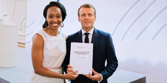 Le CPA a présenté l'initiative « Carnets de santé en Afrique » au Président Emmanuel Macron