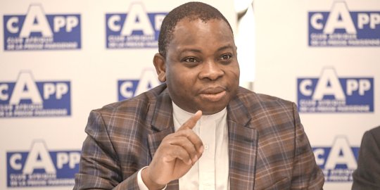 Christian Trimua, ministre togolais des Droits de l'Homme, à Paris devant le CAPP : « Notre objectif est de baisser le taux de pauvreté à moins de 40 % d'ici à la fin de 2021 »