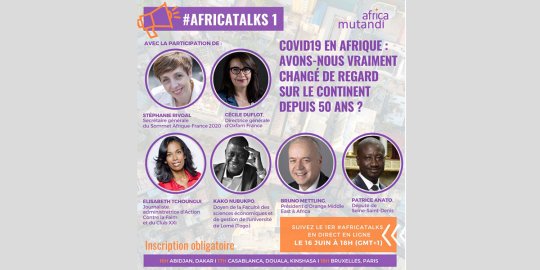 AGENDA en ligne, 16 juin - #AfricaTalk : « Covid-19 en Afrique, avons-nous vraiment changé de regard sur le continent depuis 50 ans ? » 