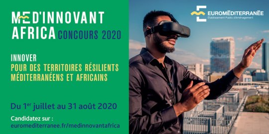 Concours MED'INNOVANT AFRICA 2020 : jusqu'au 31 août, appel à candidatures aux startups africaines orientées ville durable 