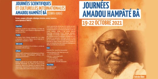 Agenda Paris, 19 au 22 octobre : l'Université d'Évry accueille Les « Journées Amadou Hampâté », grande figure intellectuelle africaine 