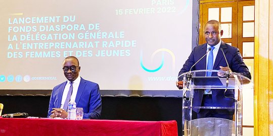 Le ministre Papa Amadou SARR à la rencontre des Sénégalais de Paris pour leur présenter le fonds dédié aux entrepreneurs de la diaspora