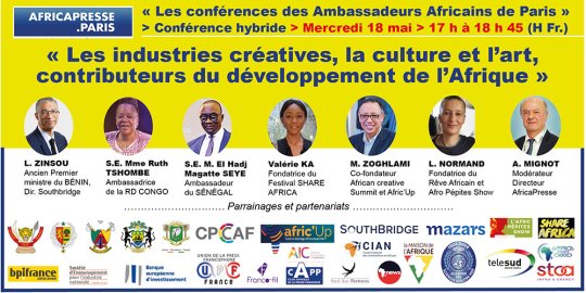 IIIe Conférence des Ambassadeurs africains de Paris : « Les industries créatives, la culture et l'art, contributeurs du développement de l'Afrique »
