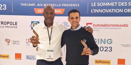 À Emerging Valley / Le Mauritanien Oumar Wéllé et le Tunisien Yassine Khelifi, lauréats du concours Med'Innovant Africa 2023