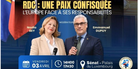 Agenda Paris, vendredi 3 avril / « RD Congo, une paix confisquée », un colloque du Comité Les Justes du Congo au Sénat
